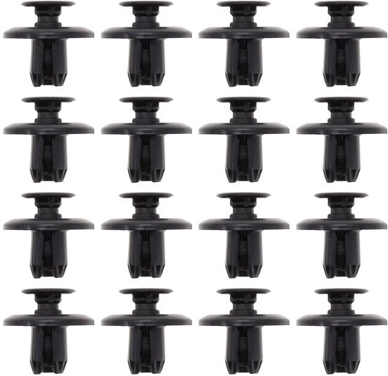 Batteria di Clip di Montaggio 30 Pezzi - Plastica - Compatibile con Mitsubishi - 8mm Larghezza - Duraturo - Codice OEM MU488006 - Clip di Montaggio