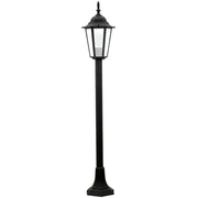 Lampione da esterno nero 96,5cm E27 IP43 Liguria Polux