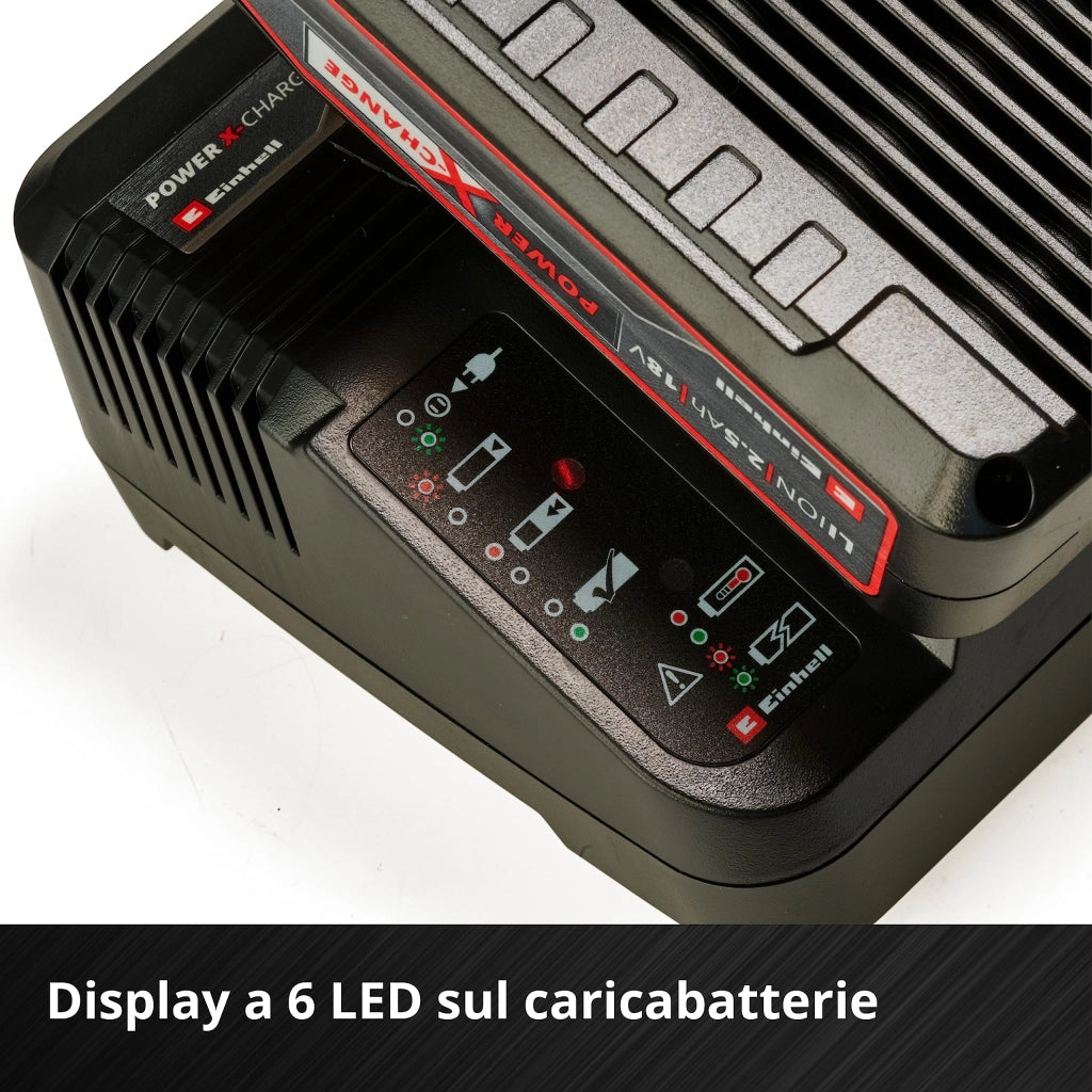 Kit Batteria al Litio Power X-Change 18V 4,0Ah con Caricabatteria Rapido Compatibile con Tutti gli Utensili Einhell