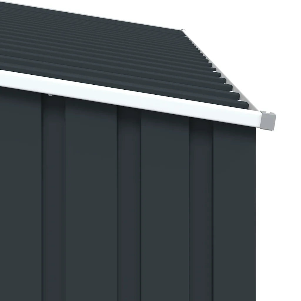Capanno per Legna Antracite 245x98x159 cm in Acciaio Zincato CFW2560752