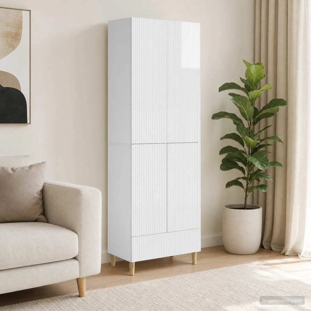Set di armadi 2 pcs Bianco Lucido 66 x 34,5 x 95 cm 3416533