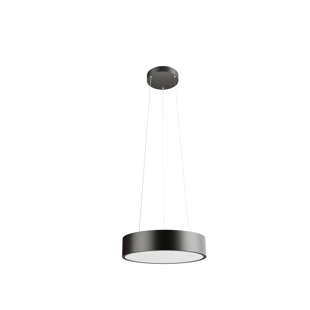 Plafoniera Sospesa TOT Beneito & Faure 40W 450mm 115º Tuya CCT 2600K-4000K dimmerabile Nero Opaco - Illuminazione Smart Design Moderno