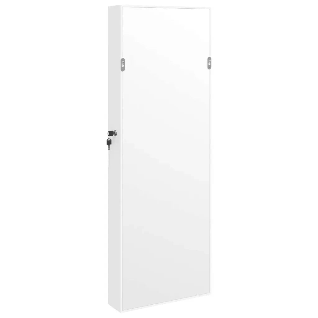 Armadio Portagioie a Specchio con Luci LED a Parete Bianco CFW6929774