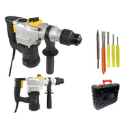 Trade Shop - Trapano Scalpellatore Martello Demolitore 1350w 28mm Tassellatore 5 Accessori -