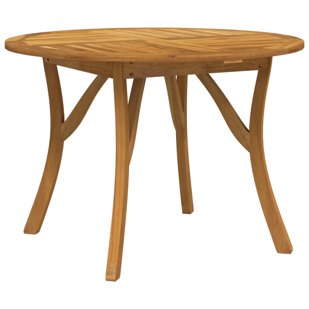 Tavolo da Giardino Ã˜ 110 cm Legno Massello di Acaciacod mxl 126362