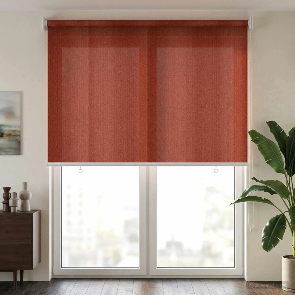 Tenda a Rullo Esterno Blocco UV 90% Terracotta 100 x 230 cm 42036001