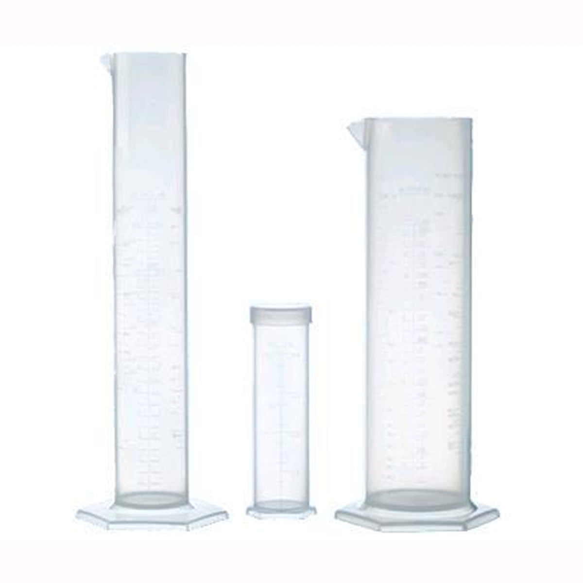 Cilindro graduato con beccuccio base esagonale cc 100