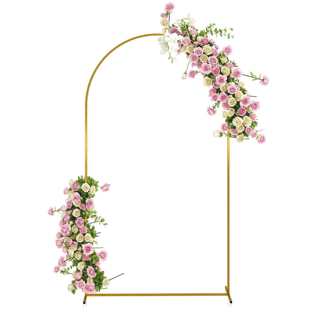 Arco da Giardino in Metallo per Rose ¨C zephmum ¨C Dorato 120x40x220 cm