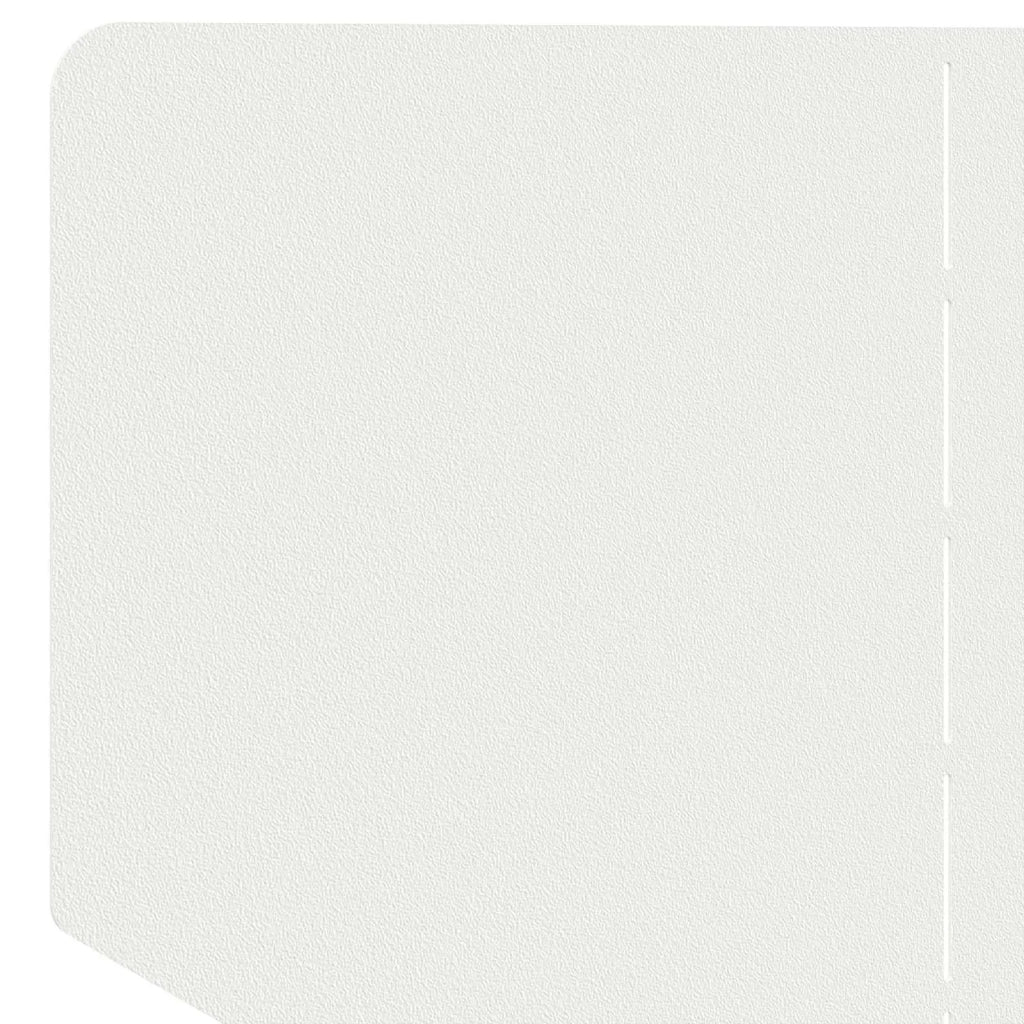 Bordura per Prato 100 x 45 cm Acciaio Bianco 8008891