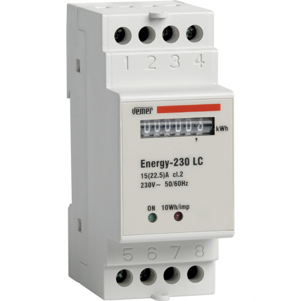 Contatore di energia monofase energy-230 v lc vemer
