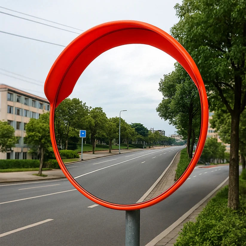 Specchio infrangibile da viaggio, da magazzino, da strada, 45 cm, sferico, in acrilico