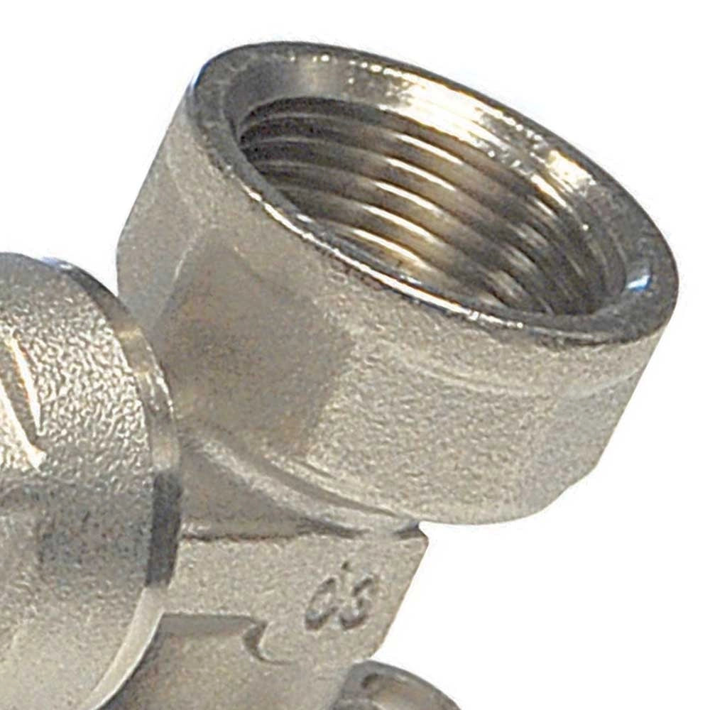 Gomito femmina con staffa diam.1/2x20 per multistrato