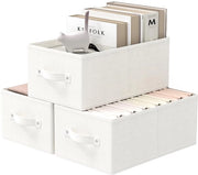 Set di contenitori di archiviazione da 3 - contenitori di archiviazione - contenitori di archiviazione a cassetti con maniglie - rivestimento in velluto - 41 x 25 x 16,5 cm - duraturo e pieghevole