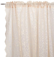 Tessuto di parete 2 pezzi - Beige poliestere - 214x132 cm - Materiale decorativo - Tende/Tovalle - Duraturo e elegante - Tessuto decorativo