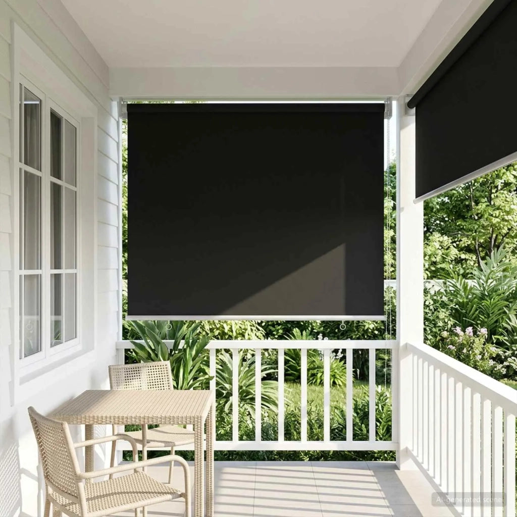Voletta a rullo | Tenda a rullo con protezione UV Antracite 100 x 140 cm