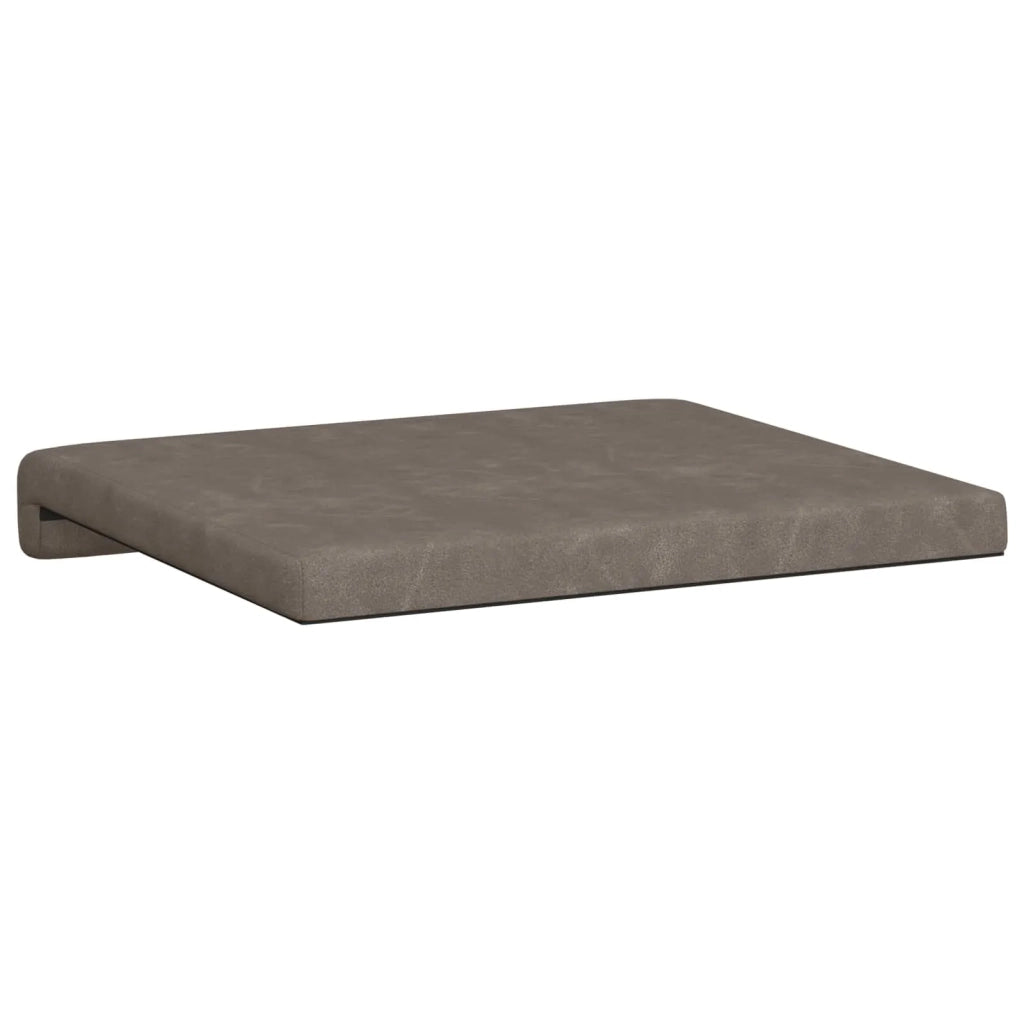 Cuscino per panchina 4 pcs Similpelle Grigio Profondità 35 cm 42043123