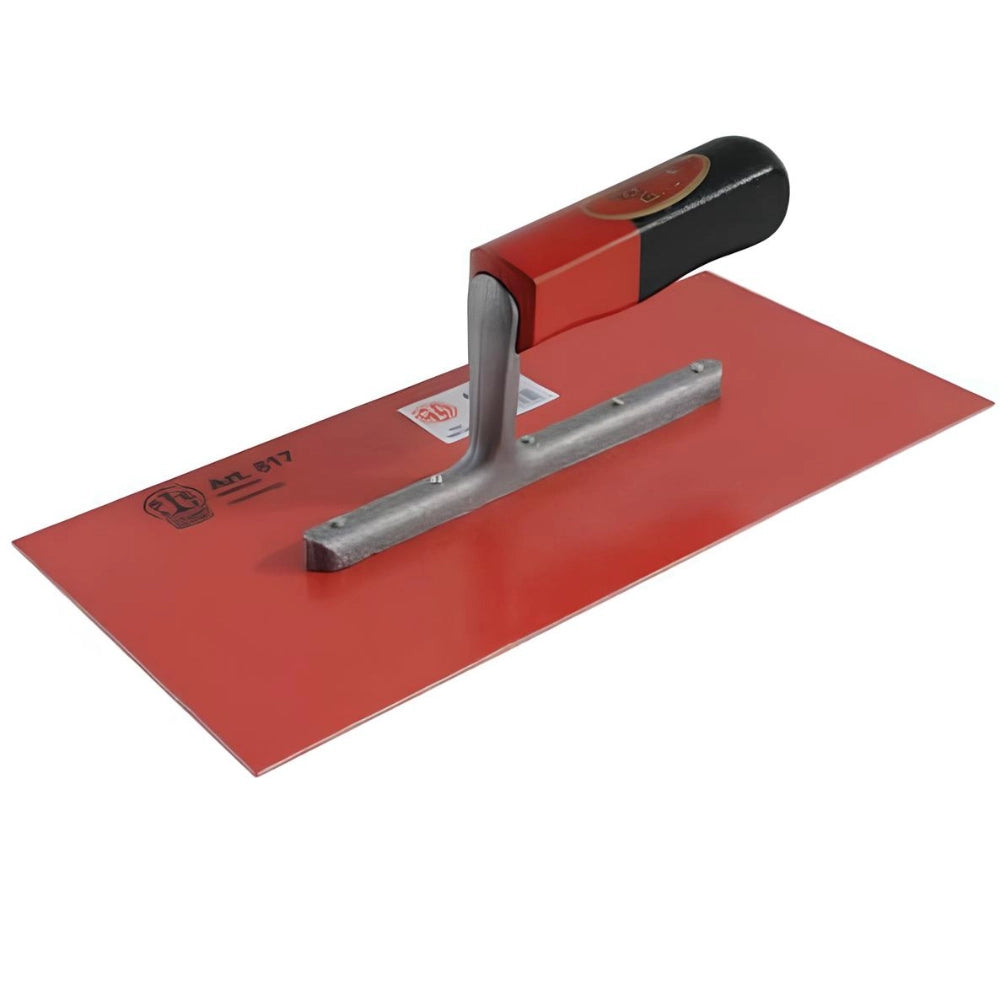 Frattone liscio in plastica 28x13 cm rosso per rasato