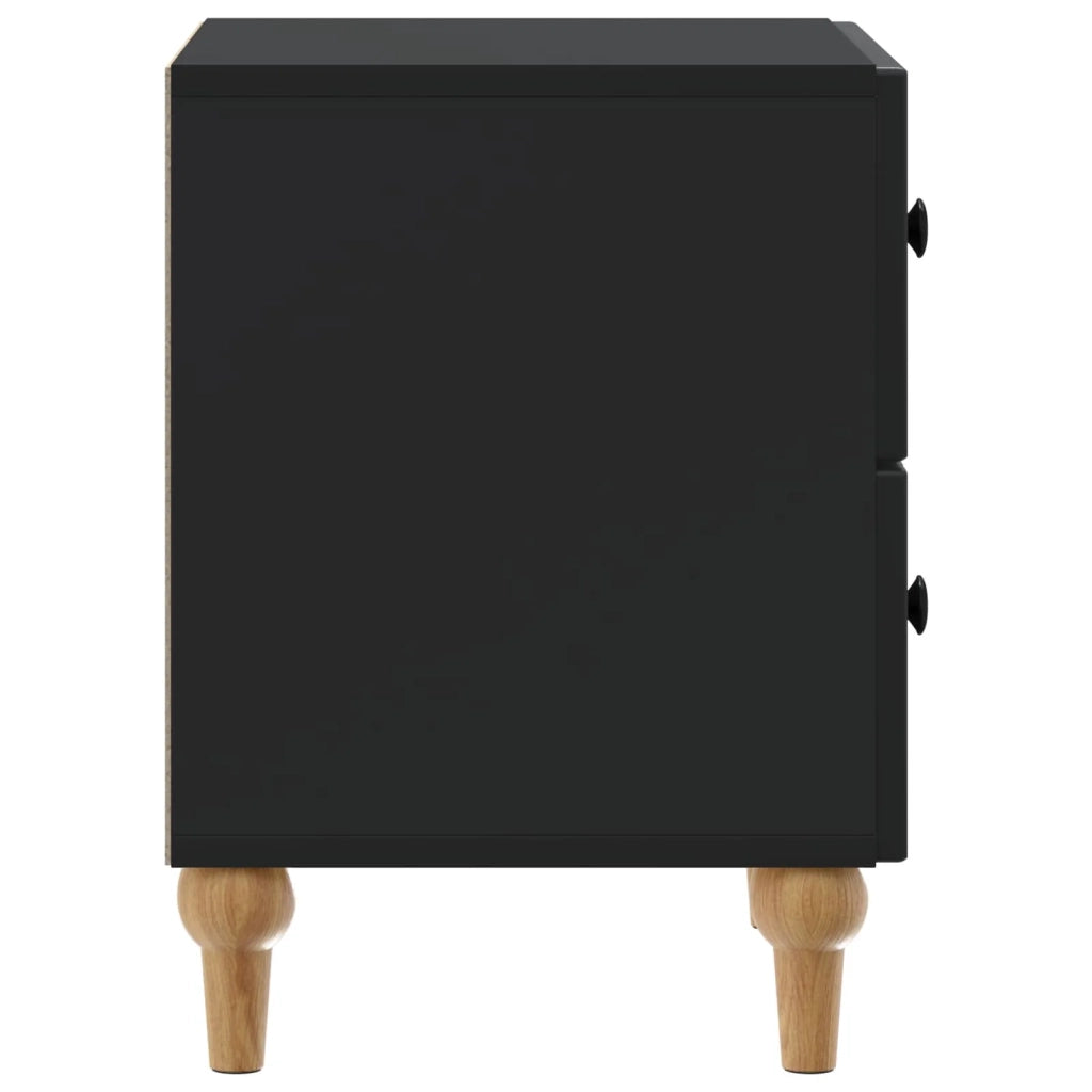 Armadio da Notte con cassetto 2 pcs Nero 43 x 34,5 x 48 cm 894068