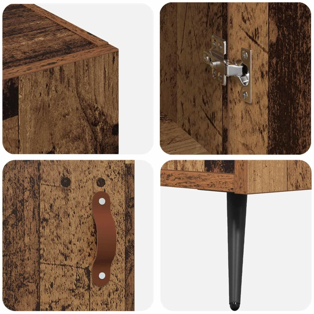 Credenza | Madia | Buffet da pranzo | Armadio da pranzo Legno vecchio 89,5 x 34 x 80 cm Legno multistrato