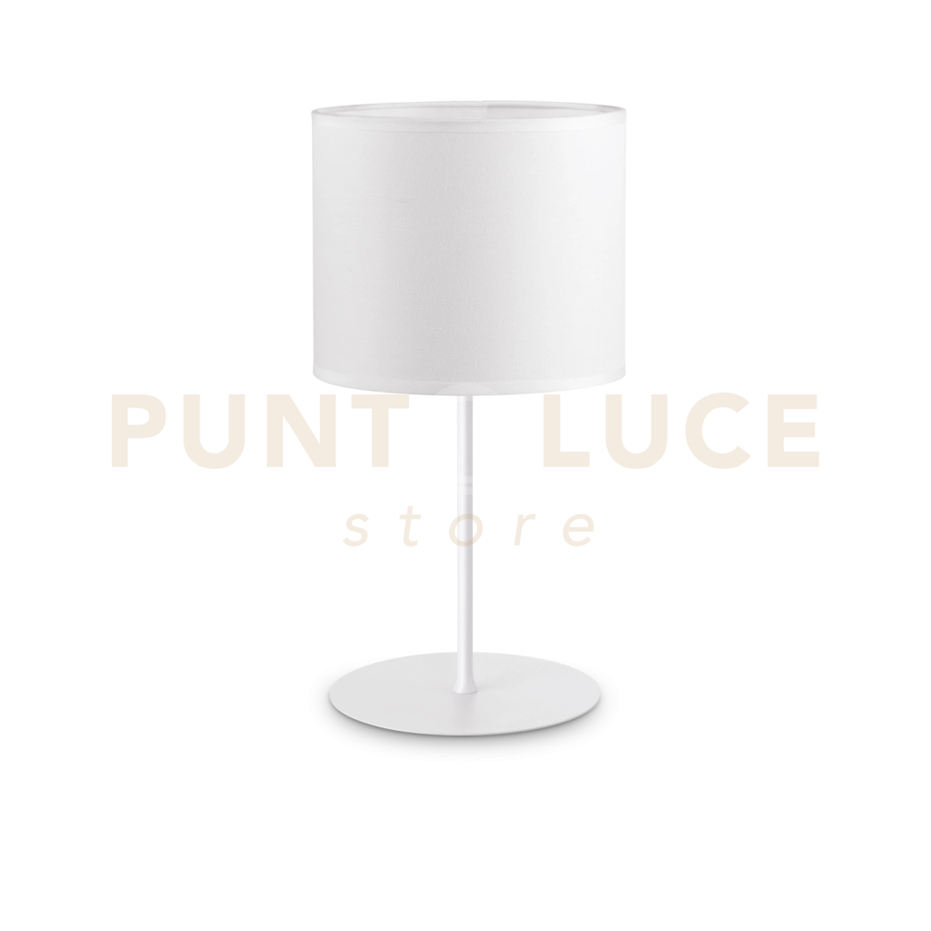 BASE PER LUME IN METALLO SET UP GRANDE 1 LUCE ATTACCO E27 BIANCO