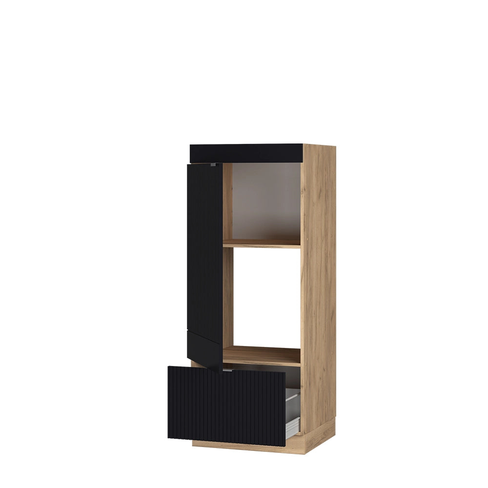 Vicco Set mobili bagno Nero a righe 60 cm
