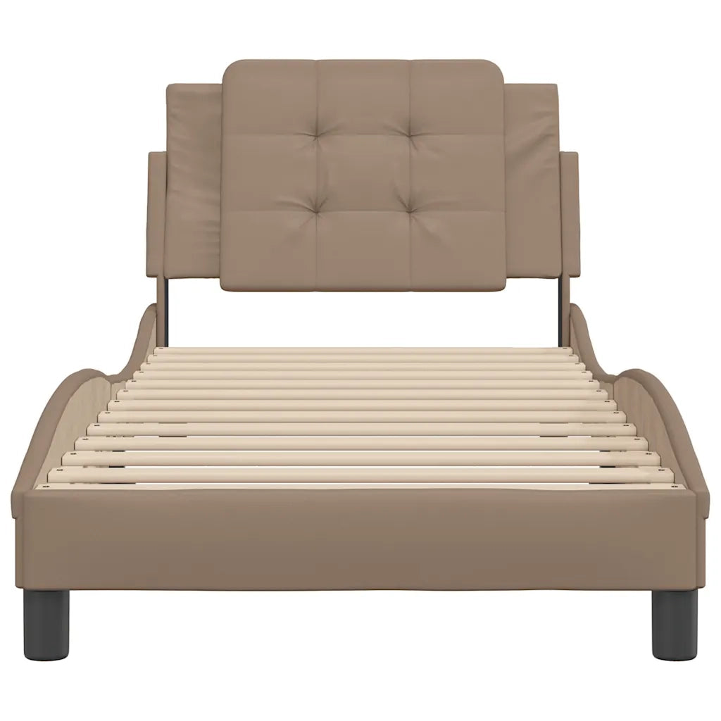 Giroletto senza Materasso Zadar Cappuccino 80x200 cm in Similpelle 3208146