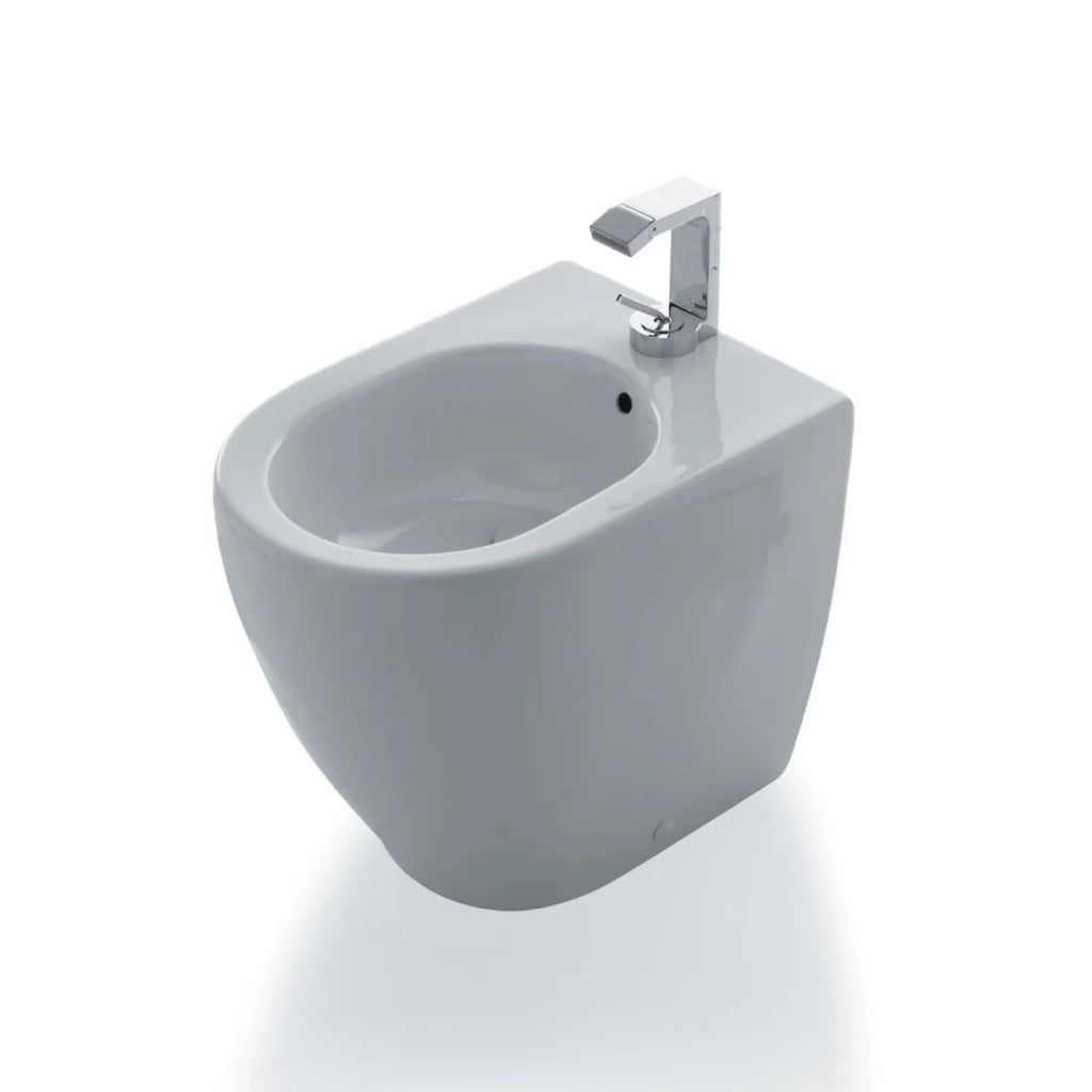 Bidet a Terra Ceramica Cielo "Mini-Smile 48" Bianco Lucido