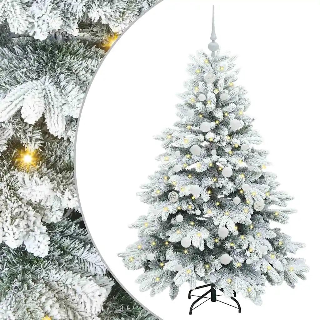 Albero di Natale artificiale con 150 LED Bianco 150 cm PE e PVC 3397604