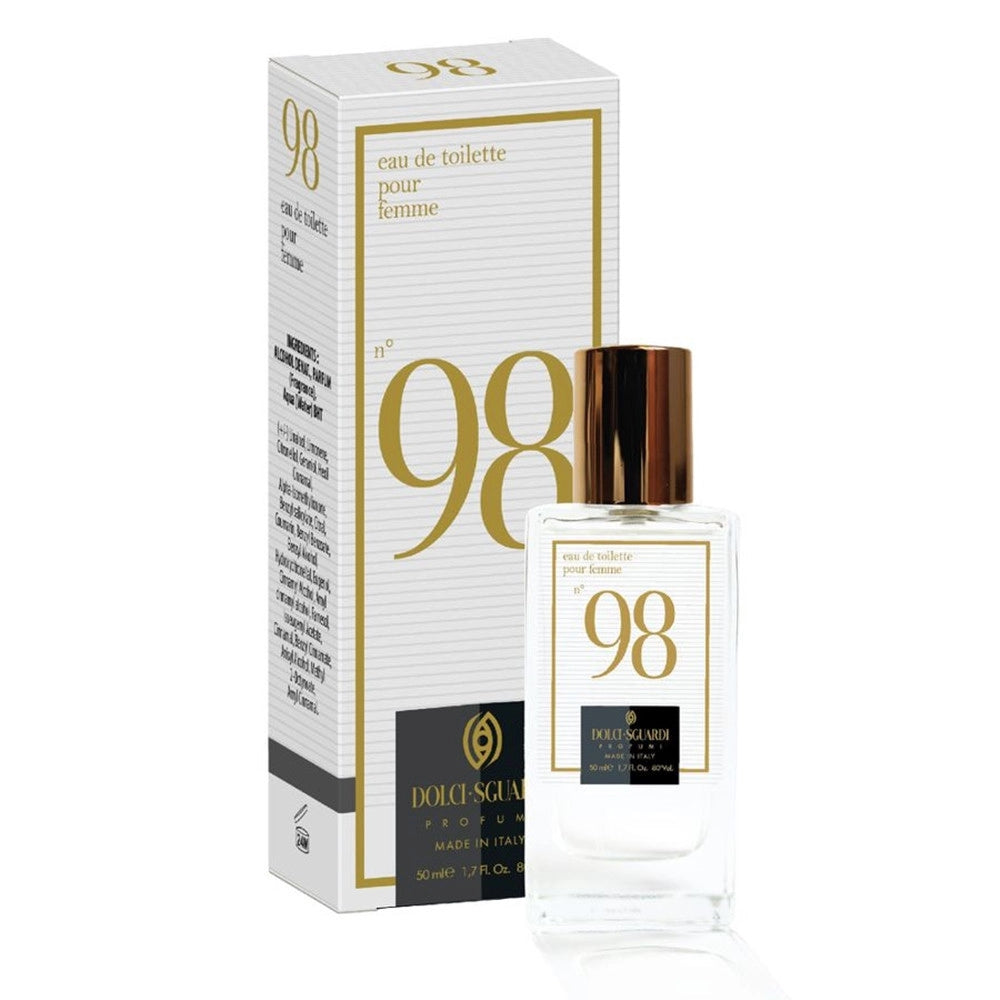 Trade Shop - Profumo Corpo Eau De Toilette Da Donna N°98 Da 50ml Fragranza Luminosa Sensuale 006219 -