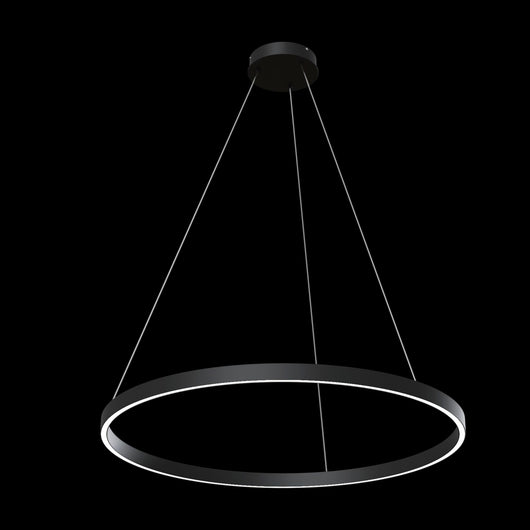 Lampada pendente Modern in Alluminio Rim Nero