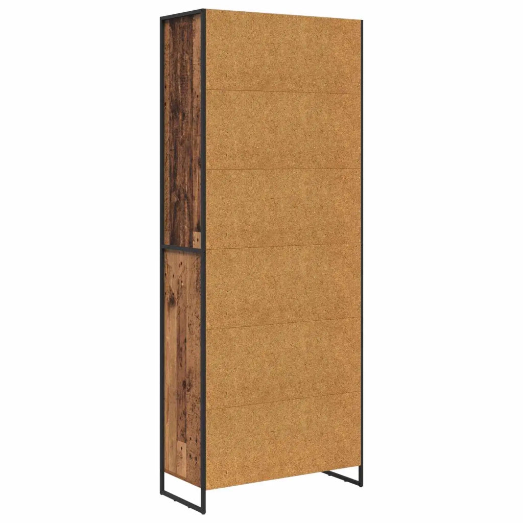Credenza | Armadi alti Legno vecchio 79 x 36 x 200 cm Legno multistrato