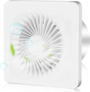 Ventilatore per bagno con dispositivo di ritorno 100 mm con valvola di ritorno - ventilatore silenzioso per bagno - ventilatore per finestra - ventilazione 150 m³/ora - per cucina, bagno, garage, ufficio