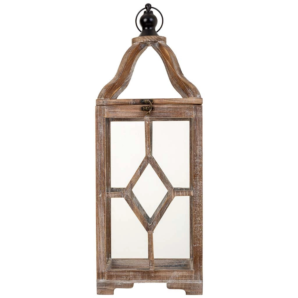 Lanterna in legno 21x21x60h cm