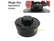 TESTINA PER DECESPUGLIATORE BATTI E VAI GARDEN DEVIL  ø mm.120 attacco F mm.10x1,25 sinistrorso