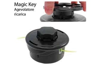 TESTINA PER DECESPUGLIATORE BATTI E VAI GARDEN DEVIL  ø mm.120 attacco F mm.10x1,25 sinistrorso