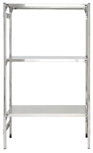 Scaffale in acciaio inox per prodotti freschi cm. 100x40x150h