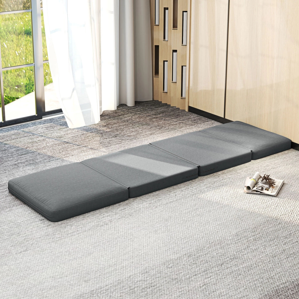 Poltrone Pieghevole ¨C zephmum ¨C Grigio Scuro 75x268x18
