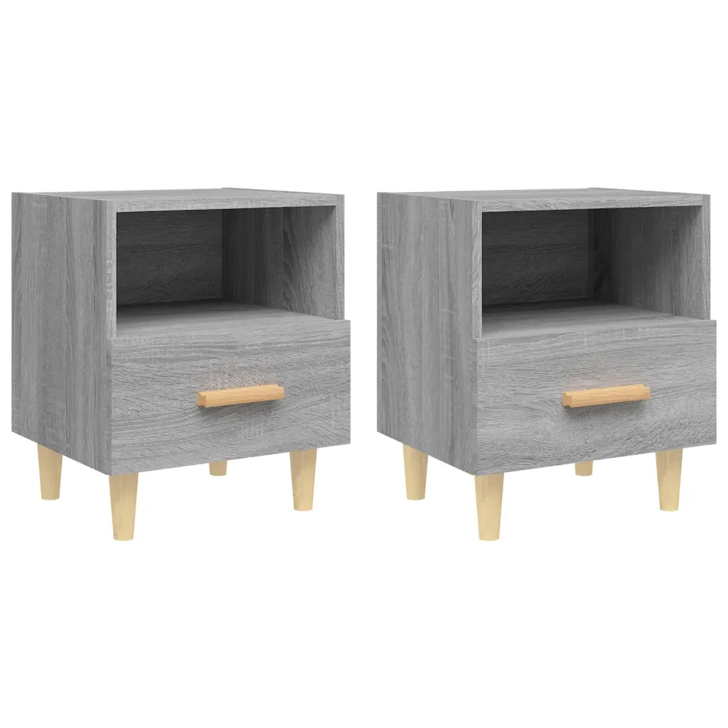 Comodini 2 pz Grigio Sonoma 40x35x47 cm cod mxl 30810