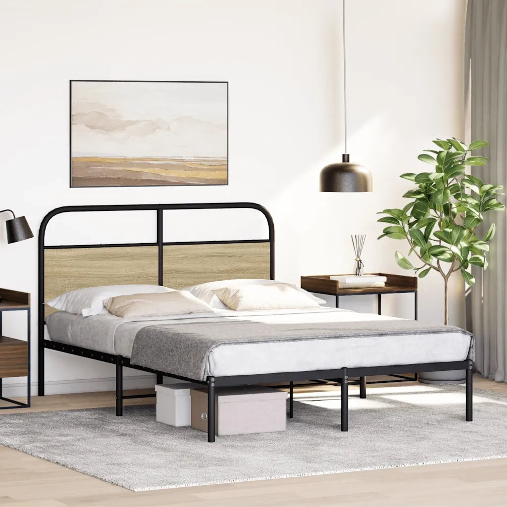 Giroletto senza Materasso Rovere Sonoma 140x190cm in Truciolato