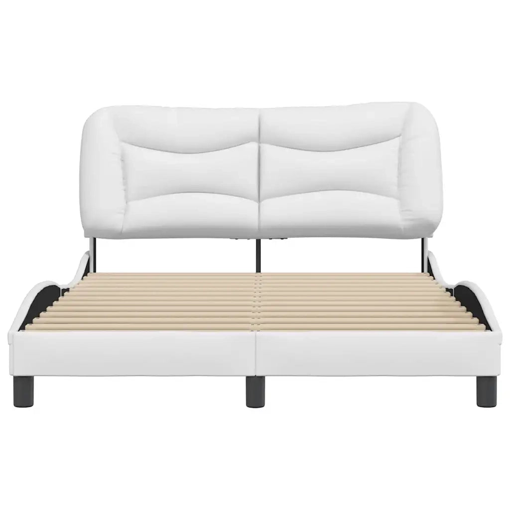 Giroletto senza Materasso Hvar Bianco 120x200 cm in Similpelle 3207989