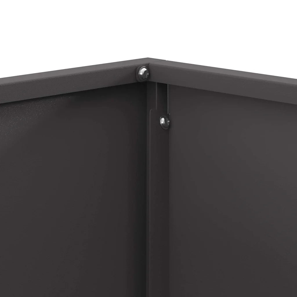 Braciere Nero 60 x 60 x 30 cm Acciaio Corten 858966