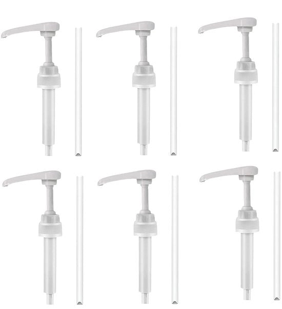 Dispensatore di sciroppo 5 Litri - Hermetico - Sicuro per l'alimentazione - Materiale PP riciclabile - Dosing preciso - Design igienico - Dispensatore di sciroppo