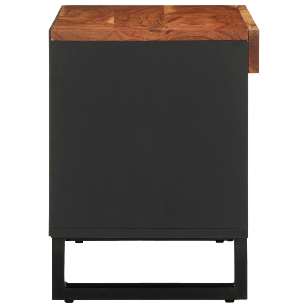 Mobile Porta TV 85x33x43,5 cm in Legno Massello di Acacia 352894