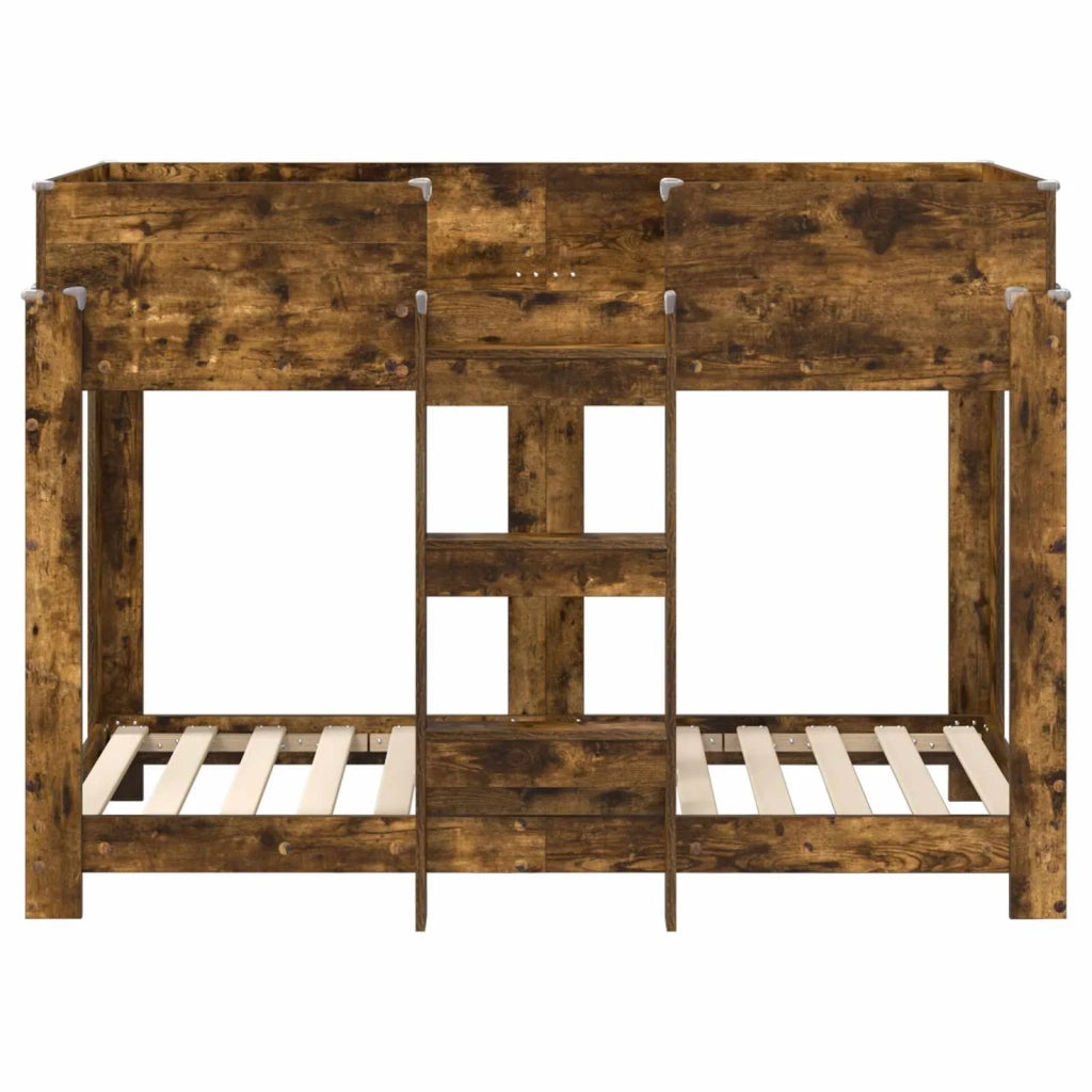 Letto a Castello per Bambini | Letto Infantile | Lettino Rovere fum¨¦ 80 x 160 cm