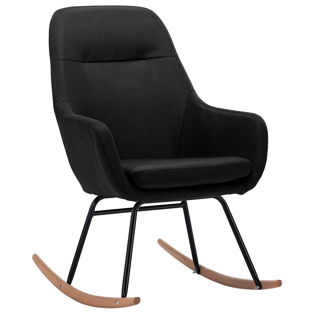 Sedia a Dondolo Nera in Tessuto CFW5732994