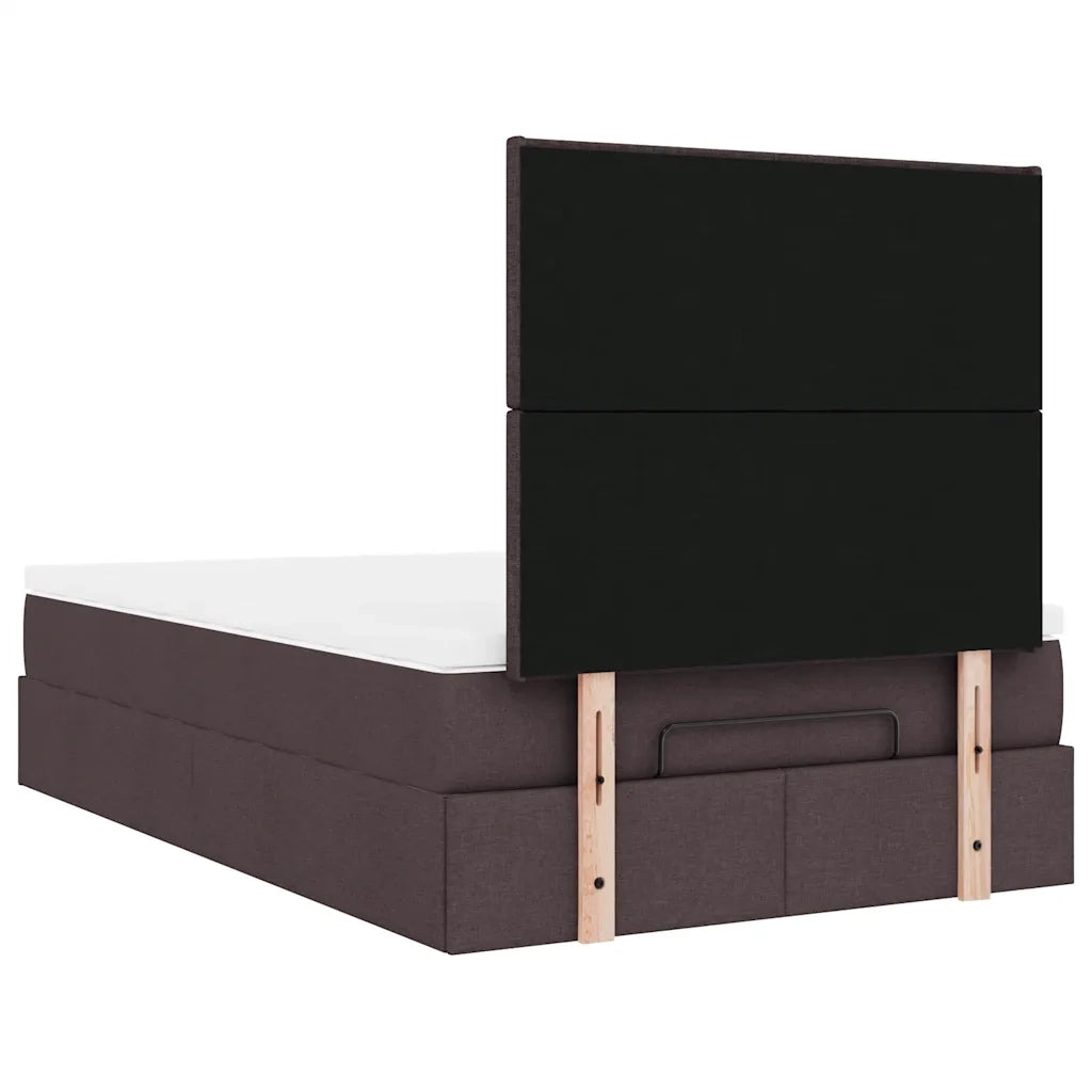 Struttura Letto Pouf con Materasso 80x200 cm in Tessuto 3313909