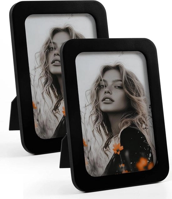 Fotolijst nera con angoli arrotondati - 13x18 cm - decorazione elegante