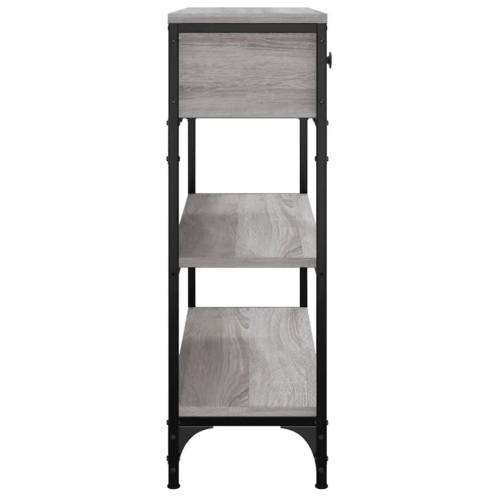 Tavolino Consolle | Tavolo d'Ingresso Grigio Sonoma 72,5x25x75 cm Legno Multistrato
