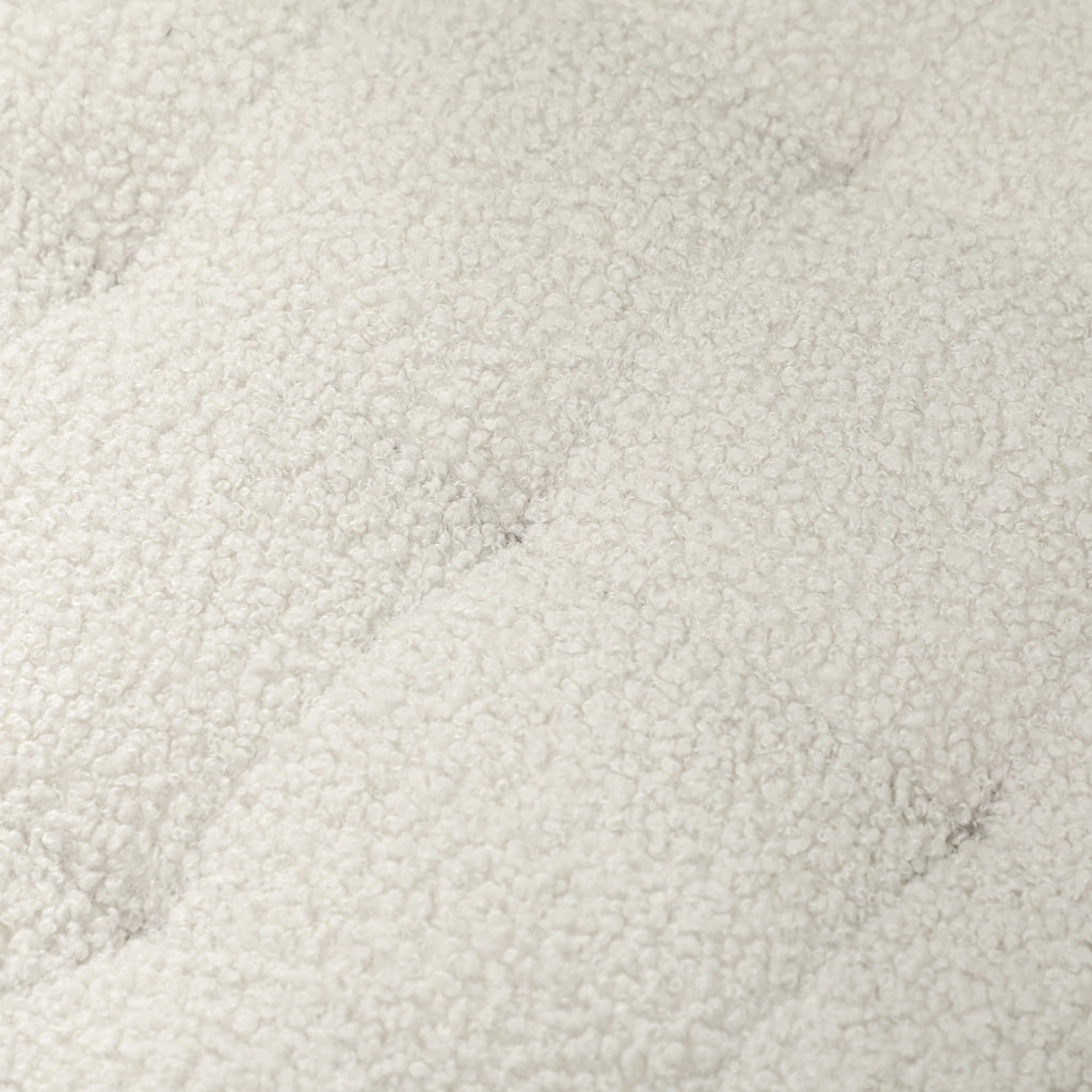 Sgabello con vano contenitore e gambe in legno ¨C zephmum ¨C bianco