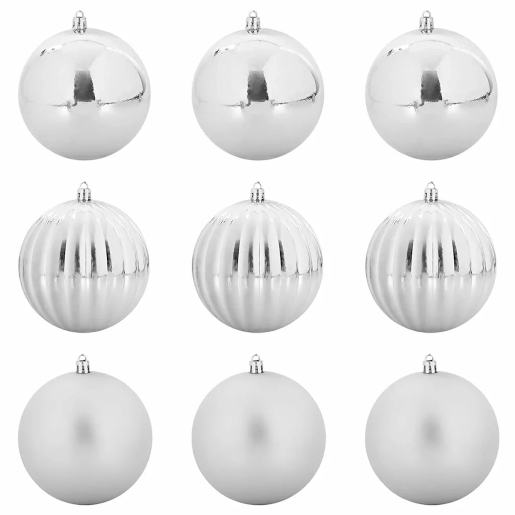 Set di palline di Natale XL 9 pz Argento Plastica CFW3547857